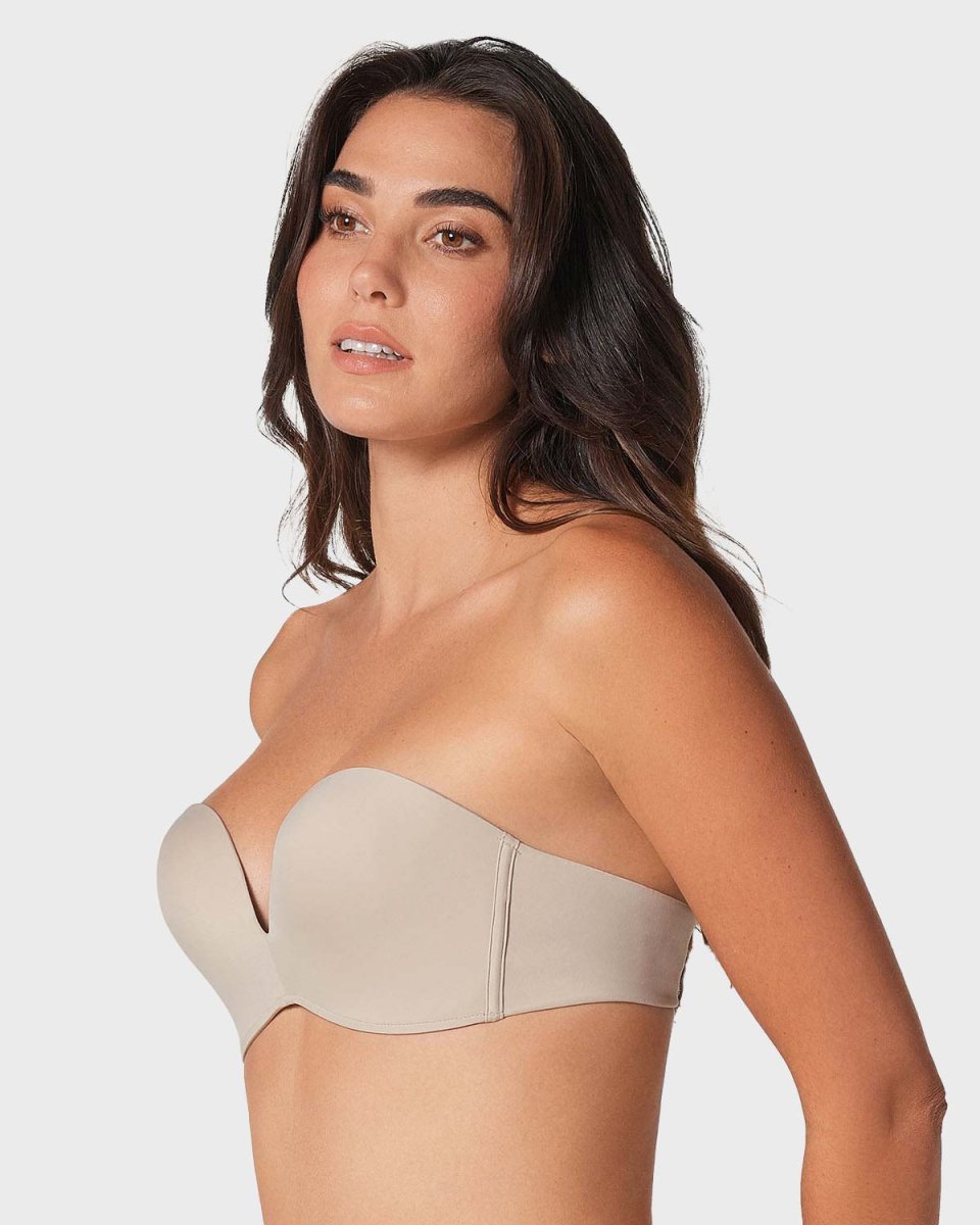 Brasier strapless antigravedad de realce alto sin varilla - Imagen 5