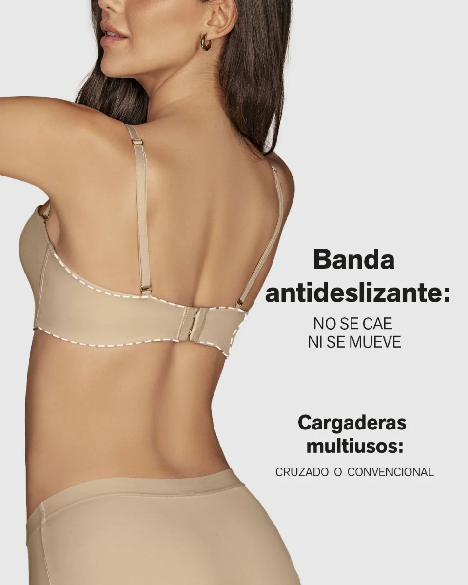 Brasier strapless antigravedad de realce alto sin varilla - Imagen 4