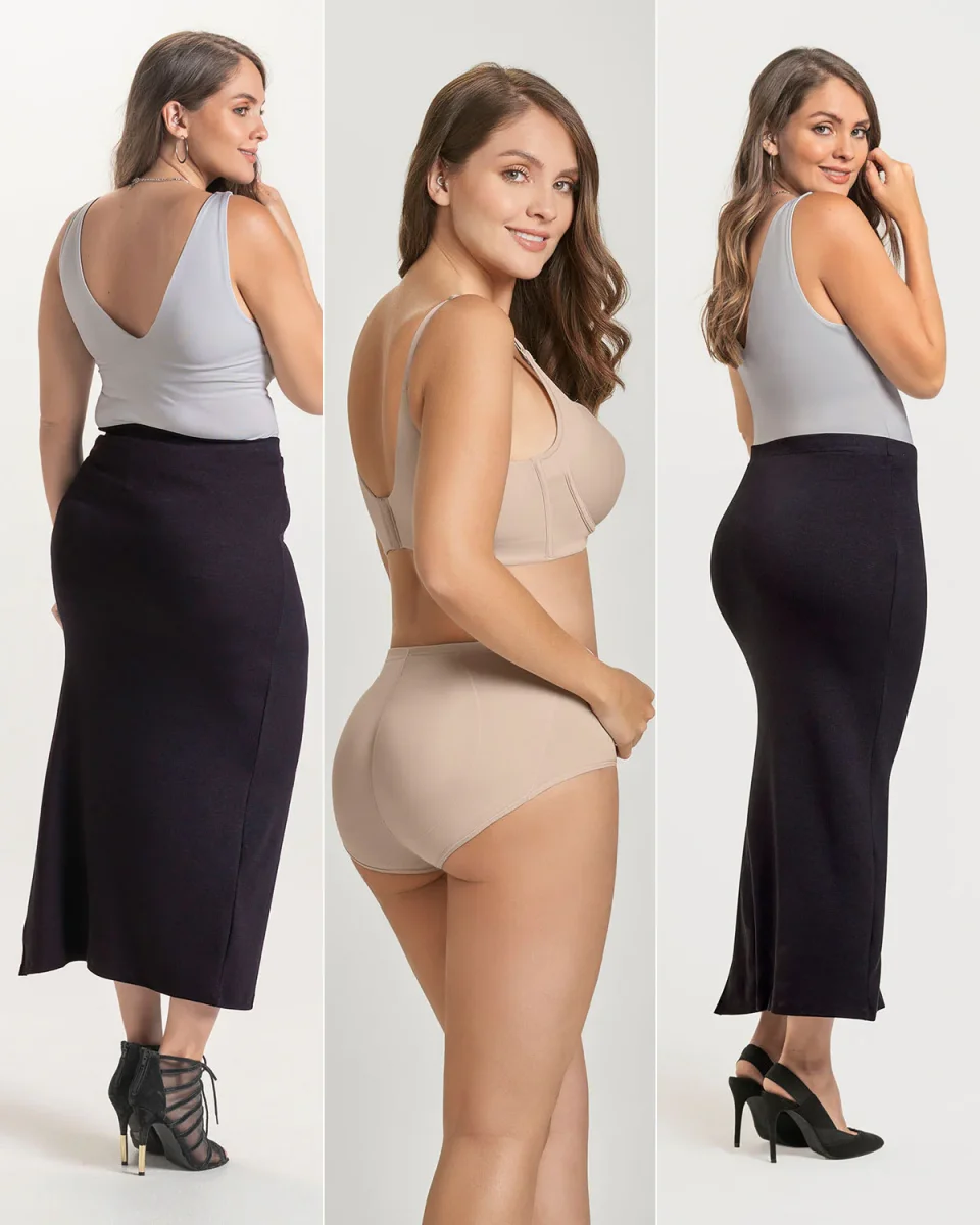 Panty clásico de realce con almohadillas removibles - Imagen 6