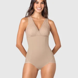 Faja tipo body de control de abdomen, bralette incorporado