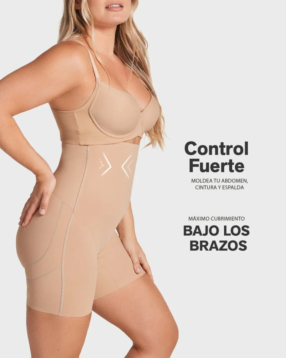 Short media pierna tiro extra alto, levanta glúteos - Imagen 7