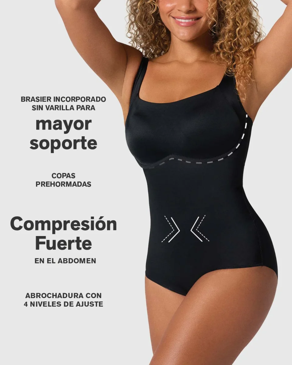 Body de compresión de abdomen con bra incorporado - Imagen 4