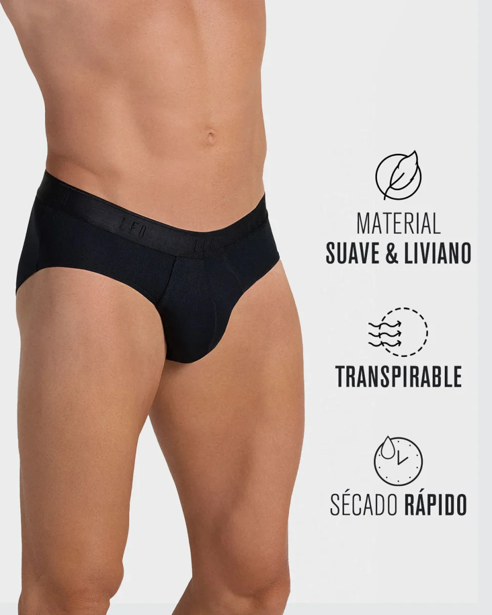 Bóxer brief de alta transpiración en microfibra ideal para uso diario - Imagen 3