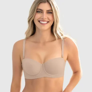 Brasier strapless ideal para busto mediano y grande
