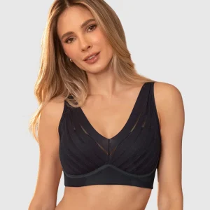Brasier sin arco, alto cubrimiento en escote y espalda