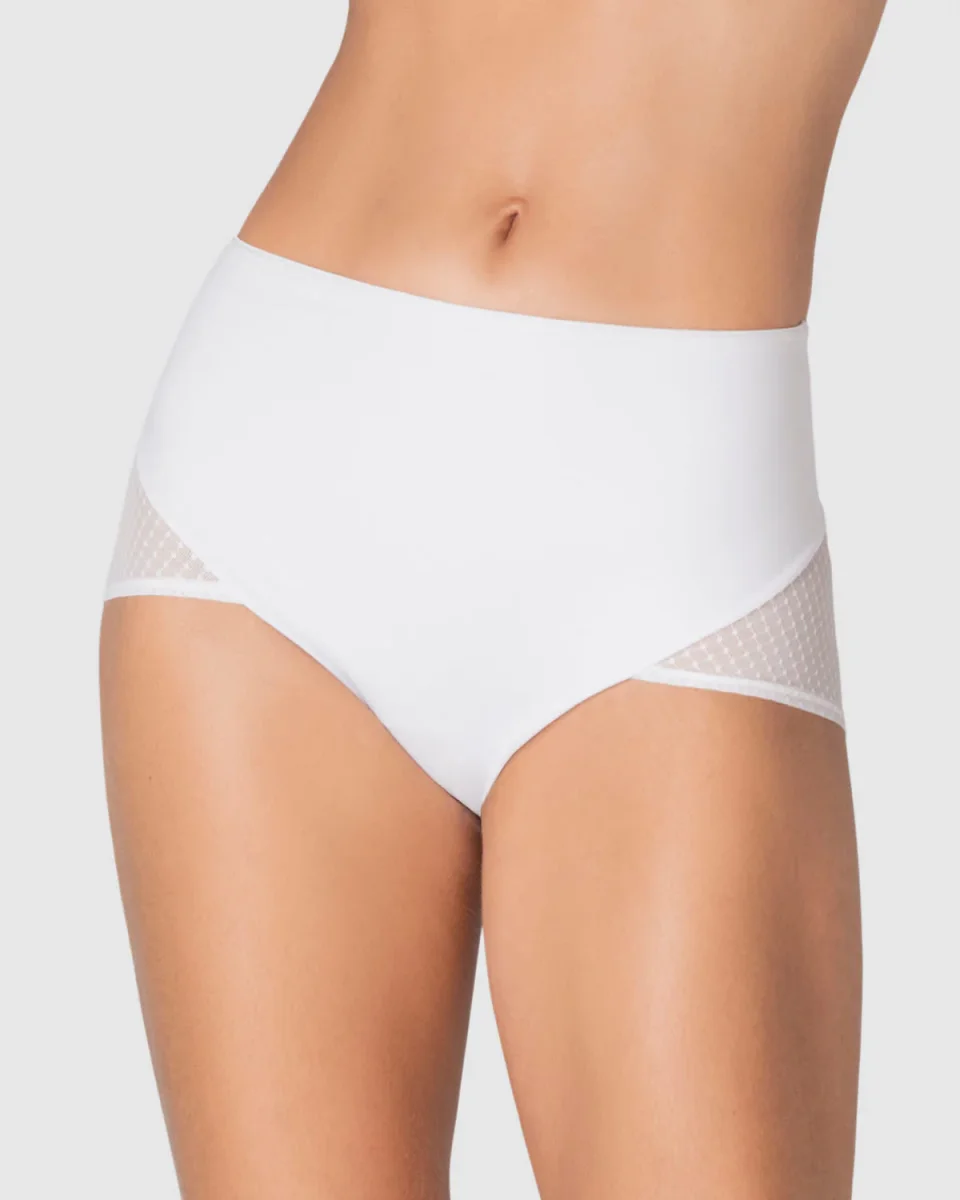 Panty clásico de control fuerte en abdomen, glúteos en tul - Imagen 2