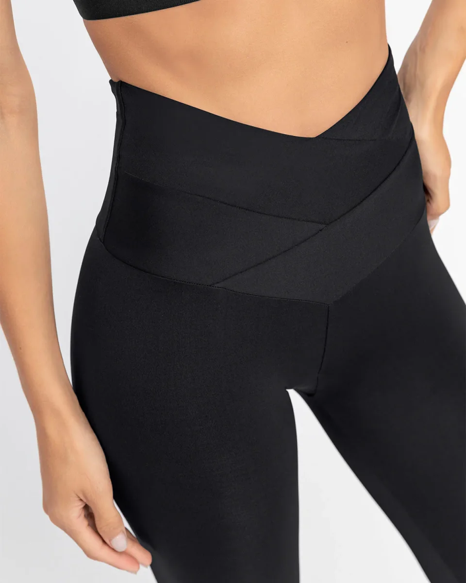 Legging deportivo de control con pretina cruzada en forma de V - Imagen 5