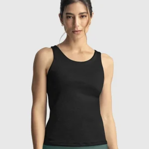 Camiseta deportiva con top interno de buen ajuste