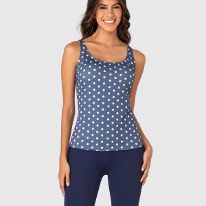 Vestido de baño de 2 piezas con camiseta y short de buen cubrimiento Tankini