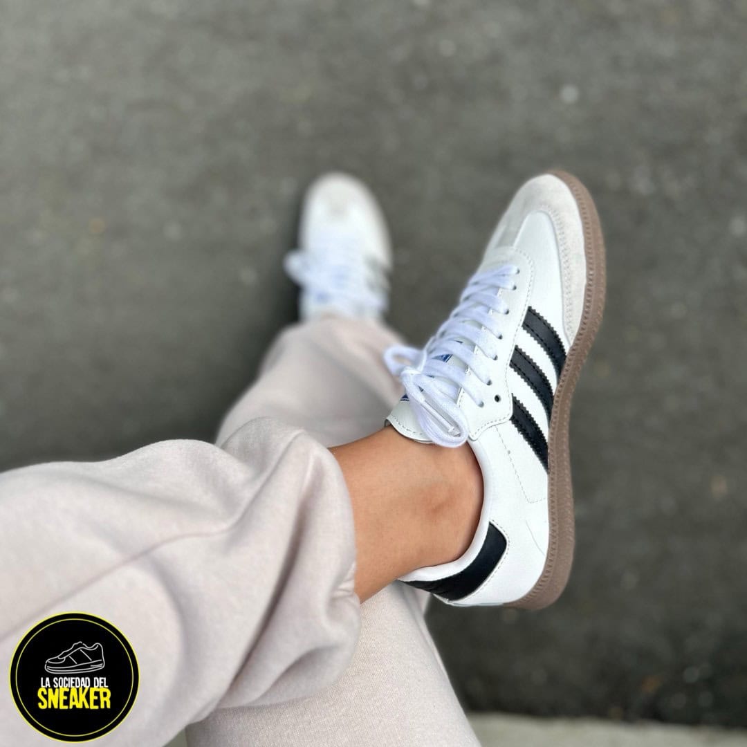 ADIDAS SAMBA BLANCA NEGRA - Imagen 4