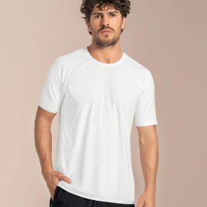 Camiseta deportiva con tela texturizada y transpirable