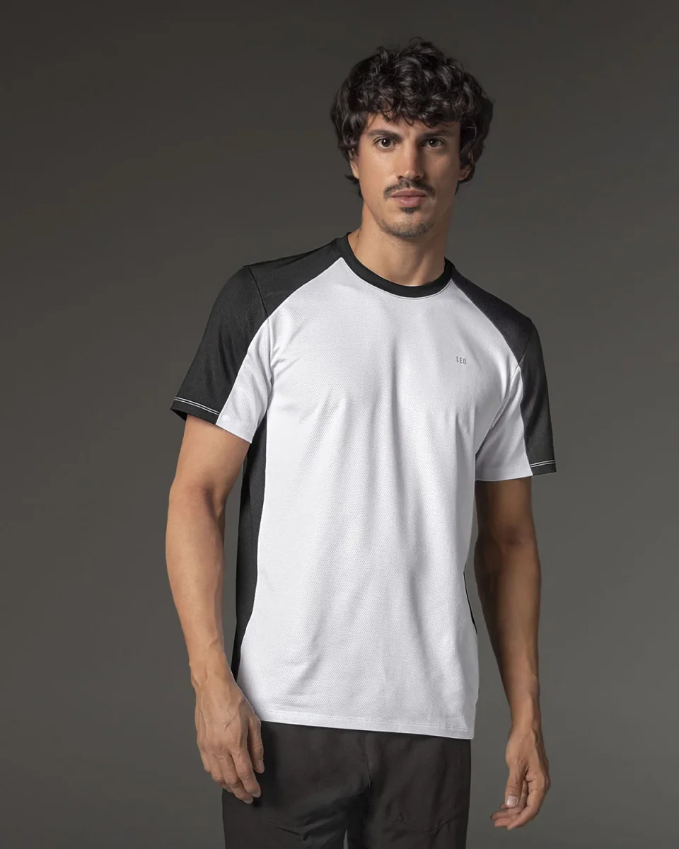 Camiseta deportiva masculina manga corta - Imagen 2