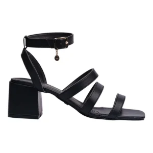 Sandalia Tacón Para Mujer Lob Footwear  Negro 82305711