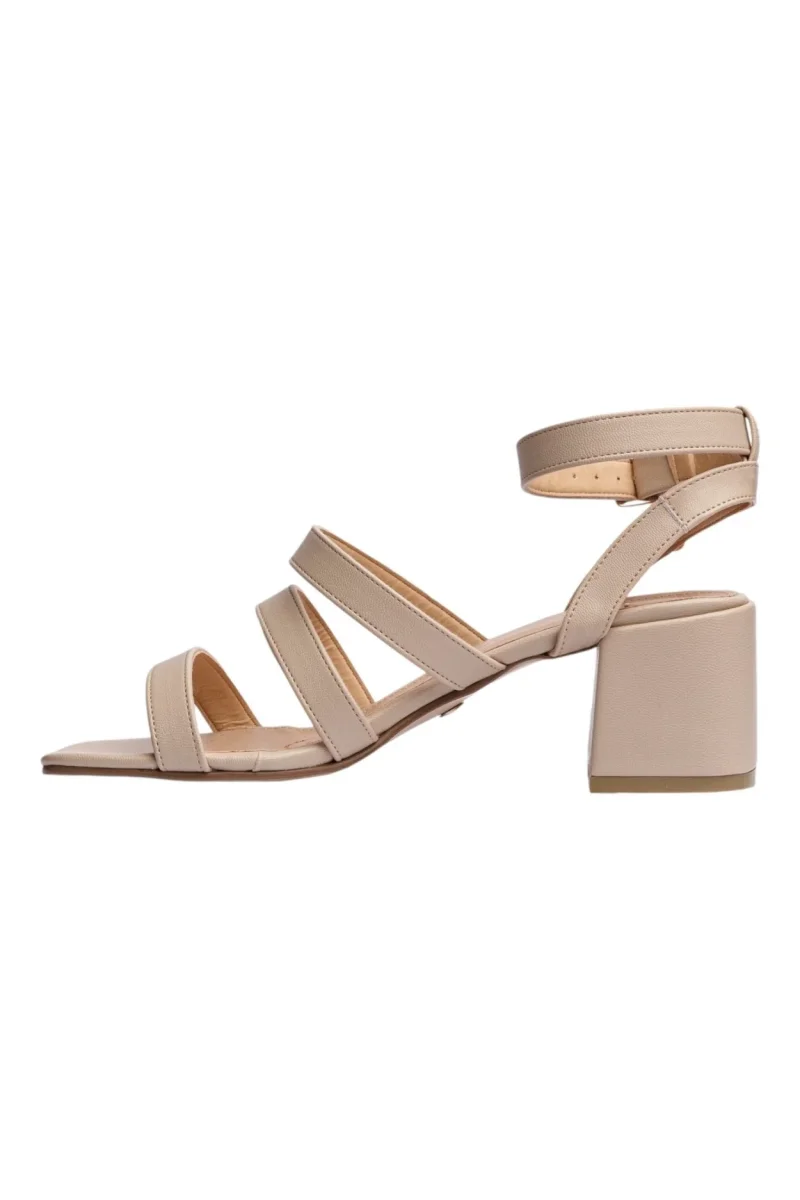 Sandalia Tacón Para Mujer Lob Footwear Beige 82305712 - Imagen 6