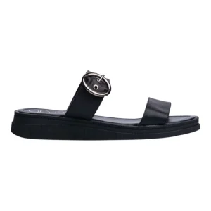 Sandalia Cuña Para Mujer Lob Footwear  Negro 83405703