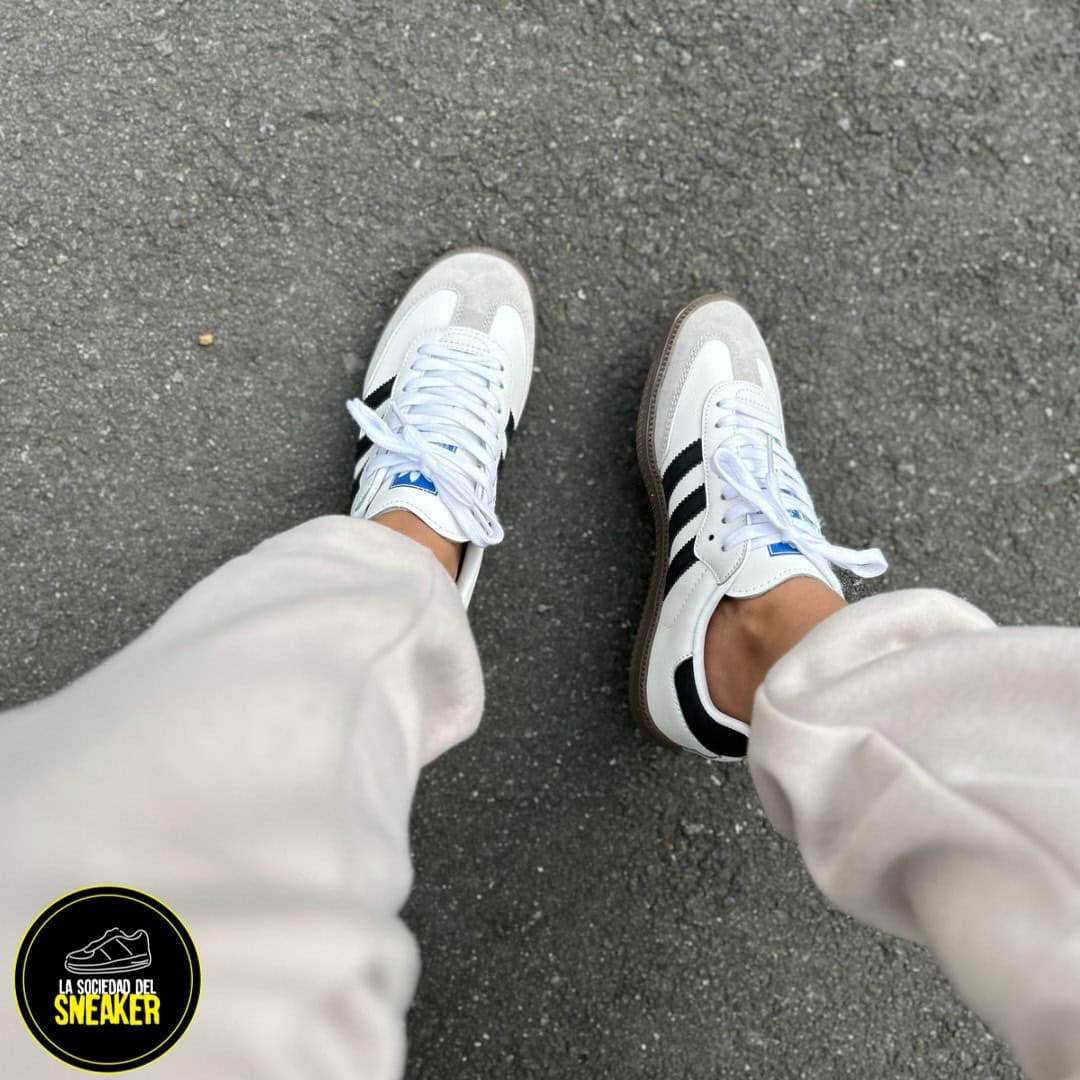 ADIDAS SAMBA BLANCA NEGRA - Imagen 5