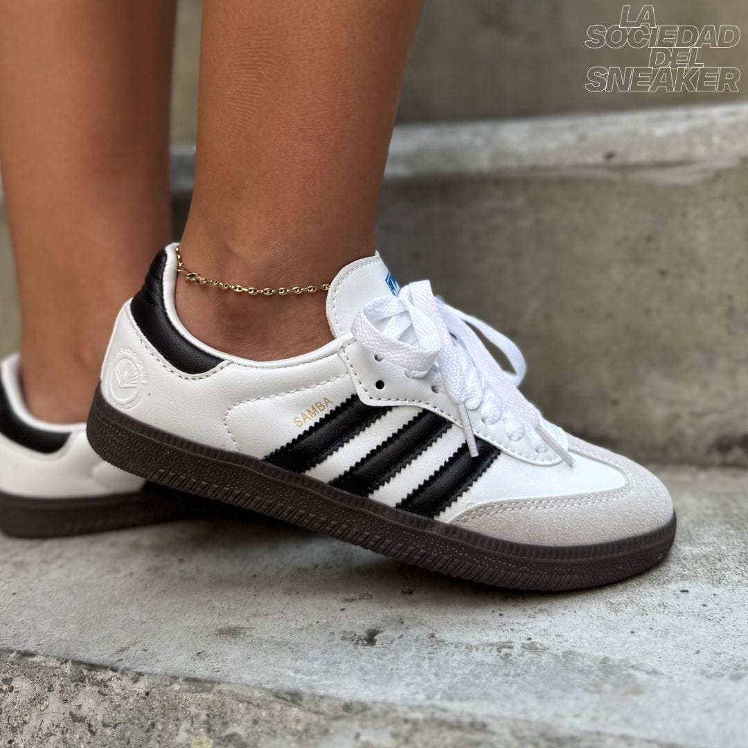 ADIDAS SAMBA BLANCA NEGRA - Imagen 2