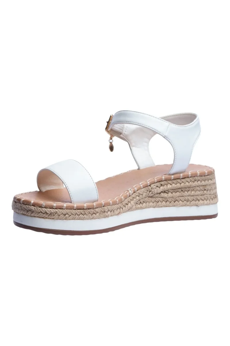 Sandalia Cuña Para Mujer Lob Footwear Blanco 90605463 - Imagen 6