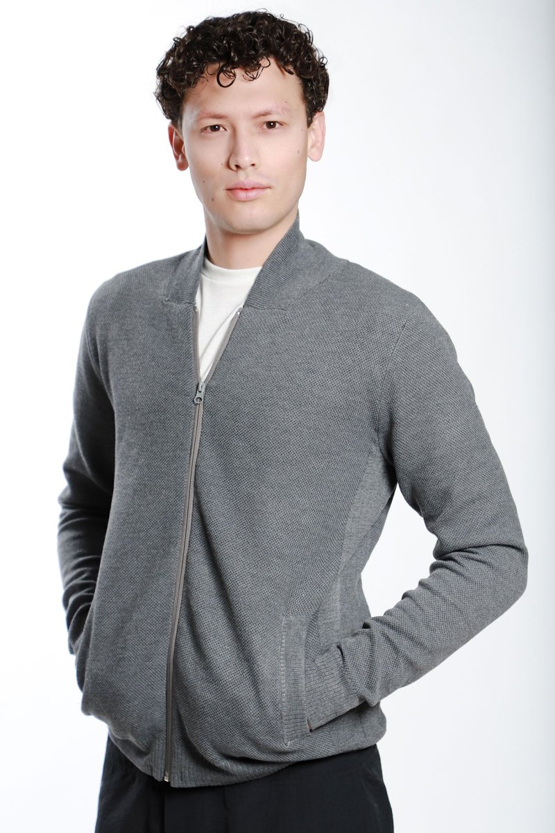 Suéter Cardigan Con Cierre
