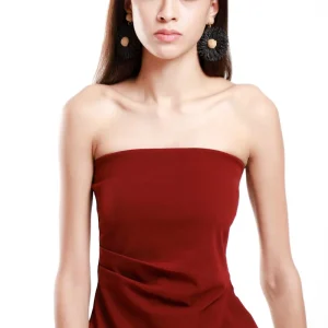 Blusa Strapless Asimétrica