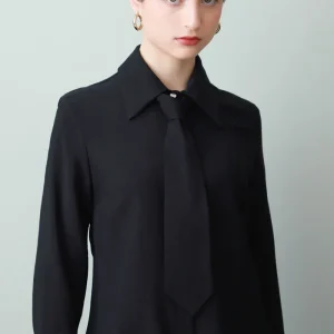 Blusa Manga Larga Con Corbata