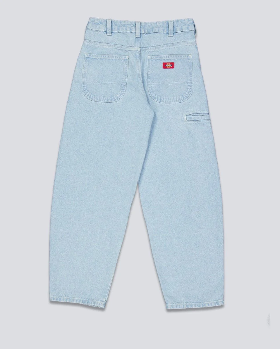 Pantalón Vaquero Dickies 957 Loose Tapered Work Jeans Azul Claro Mujer - Imagen 4