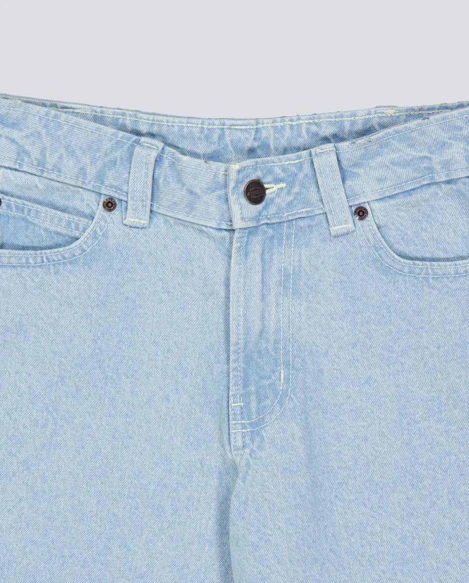 Pantalón Vaquero Dickies 957 Loose Tapered Work Jeans Azul Claro Mujer - Imagen 7