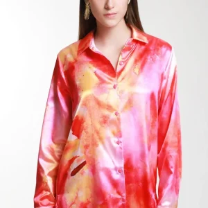 Blusa Camisera Satín