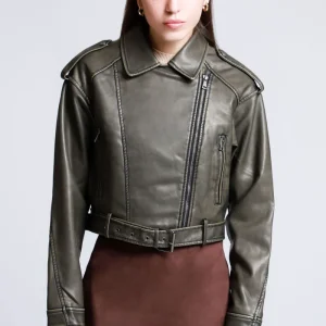 Chamarra Biker Efecto Piel