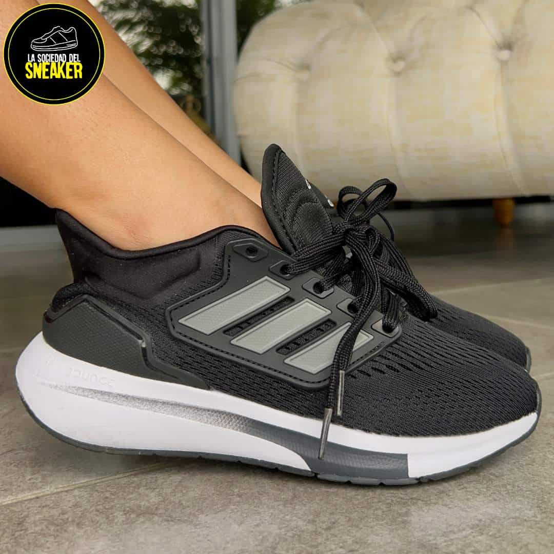 ADIDAS EQ21 NEGRA BLANCA - Imagen 4